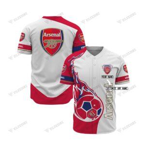ARSENAL ARS BASEBALL SHIRT PERSONALIZED NAME ARS01
