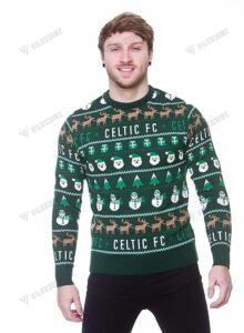 UNISEX Celtic F.C. 3D KNITTED XMAS SWEATER JUMPER 01