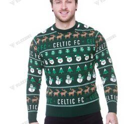 UNISEX Celtic F.C. 3D KNITTED XMAS SWEATER JUMPER 01