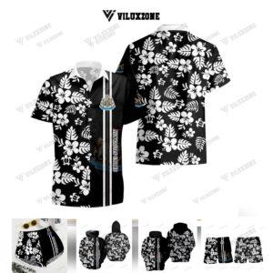 NEWCASTLE UNITED F.C HAWAII BLACK WHITE 3D TL03