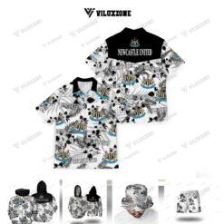 NEWCASTLE UNITED F.C HAWAII BLACK WHITE 3D TL01