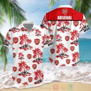 ARSENAL F.C HAWAII COCONUT TREE ISLAND SET TL03 (TSHIRT,POLO,HOODIE,PANT,...)
