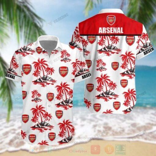 ARSENAL F.C HAWAII COCONUT TREE ISLAND SET TL03 (TSHIRT,POLO,HOODIE,PANT,...)