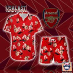 ARSENAL F.C HAWAII COCONUT TREE ISLAND SET TL04 (TSHIRT,POLO,HOODIE,PANT,...)