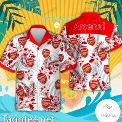 ARSENAL F.C HAWAII COCONUT TREE ISLAND SET TL09 (TSHIRT,POLO,HOODIE,PANT,...)