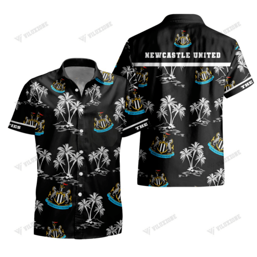 NEWCASTLE UNITED F.C HAWAII BLACK WHITE 3D The Magpies TL05
