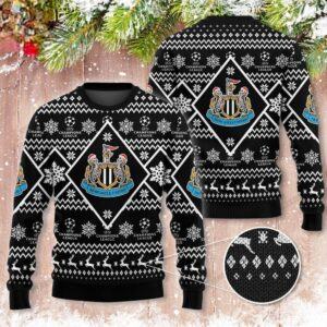 Newcastle United FC Christmas 3D Ugly Sweater Xmas 03
