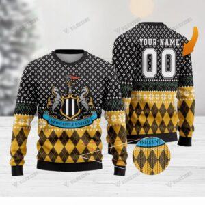 (Custom) Newcastle United FC Christmas 3D Ugly Sweater Xmas 08