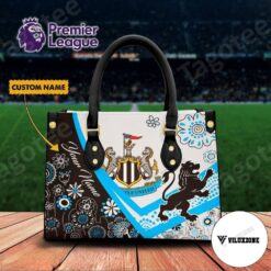 [Personalized] Newcastle United Flower Handbag Women