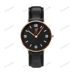 Liverpool F.C Black Stitched Leather Watch PM02656 - LH