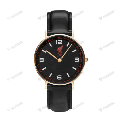 Liverpool F.C Black Stitched Leather Watch PM02656 - LH