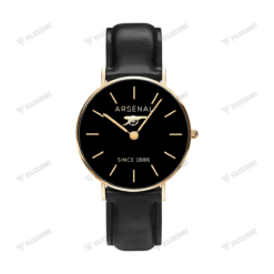 Arsenal F.C Black Stitched Leather Watch PM203 - LH