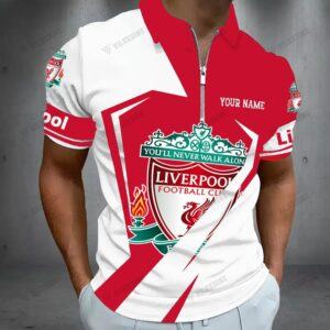 Liverpool F.C. 3D Full Printing Zipper Polo - LH