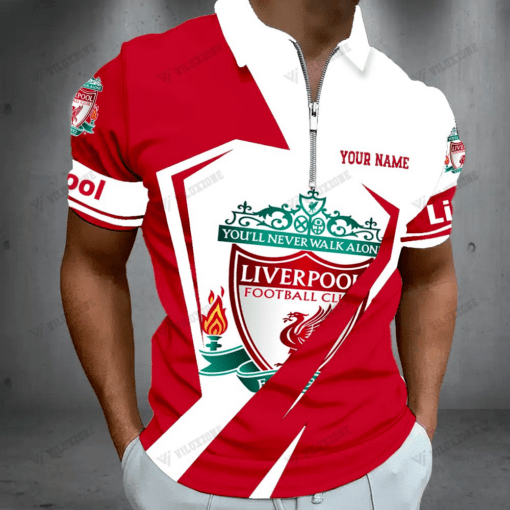 Liverpool F.C. 3D Full Printing Zipper Polo - LH - Image 2