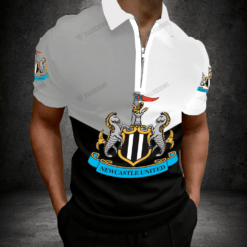 Newcastle United FC 3D Full Printing Zipper Polo PM8156 - LH