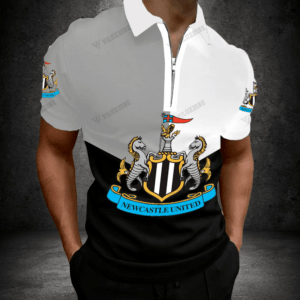 Newcastle United FC 3D Full Printing Zipper Polo PM8156 - LH