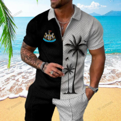 Newcastle United FC 3D Full Printing Zipper Polo PL8996 - LH