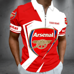 Arsenal F.C. 3D Full Printing Zipper Polo - LH