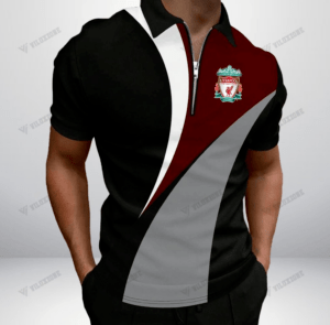 Liverpool FC 3D Full Printing Zipper Polo 03 - LH