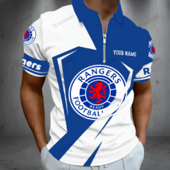 Rangers F.C. 3D Full Printing Zipper Polo - LH