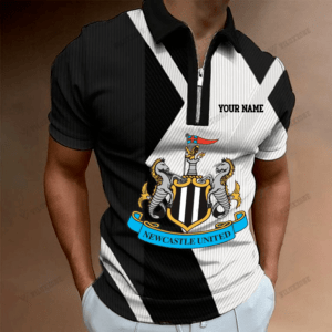Newcastle United FC 3D Full Printing Zipper Polo 10 - LH