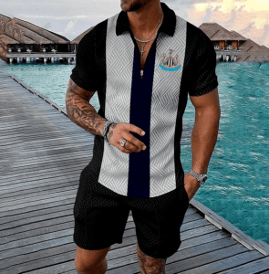 Newcastle United FC 3D Full Printing Zipper Polo 2861 - LH