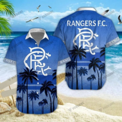 Rangers F.C Blue White Hawaiian SET TL01 (TSHIRT,POLO,HOODIE,PANT,...)