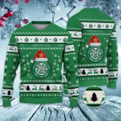 Celtic FC Christmas 3D Ugly Sweater Xmas VLZ 01