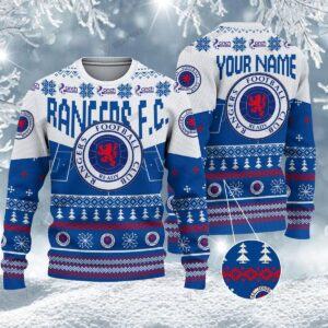 Rangers FC Christmas 3D Ugly Sweater Xmas VLZ 01