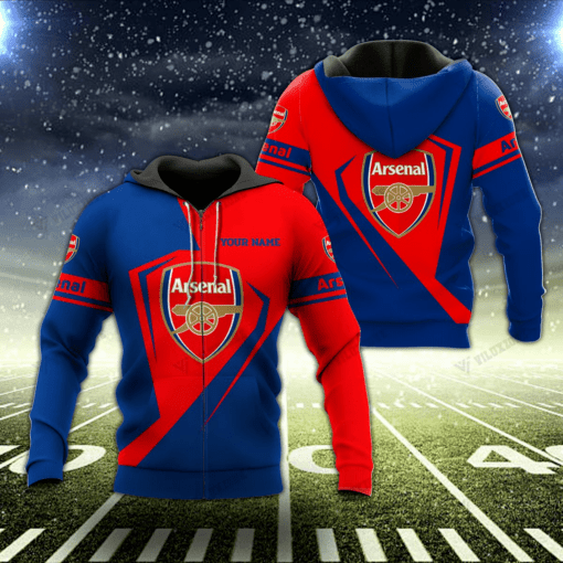 Arsenal F.C. 3D Xmas Full Printing Set 01 ( Hoodie, Zip Hoodie, Short, Hawaii,...) - LH - Image 2