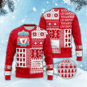 Liverpool FC Christmas 3D Ugly Sweater Xmas VLZ 14
