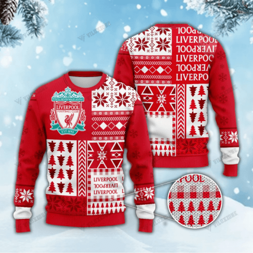 Liverpool FC Christmas 3D Ugly Sweater Xmas VLZ 14