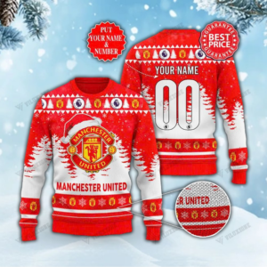 Manchester United Christmas 3D Ugly Sweaters Xmas VLZ 03