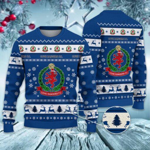 Cove Rangers FC Christmas 3D Ugly Sweaters Xmas VLZ