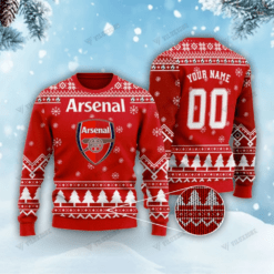 Arsenal FC Christmas 3D Ugly Sweaters Xmas VLZ 01