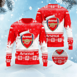 Arsenal FC Christmas 3D Ugly Sweaters Xmas VLZ 03