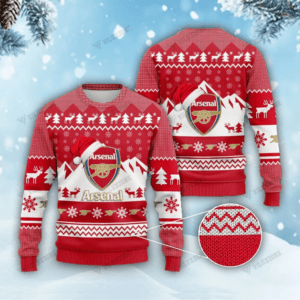 Arsenal FC Christmas 3D Ugly Sweaters Xmas VLZ 04