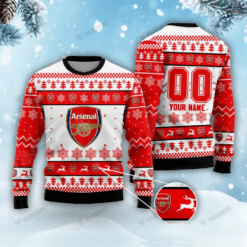 Arsenal FC Christmas 3D Ugly Sweaters Xmas VLZ 05