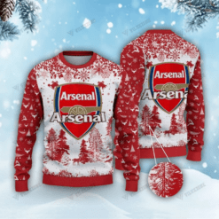 Arsenal FC Christmas 3D Ugly Sweaters Xmas VLZ 06
