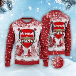Arsenal FC Christmas 3D Ugly Sweaters Xmas VLZ 06