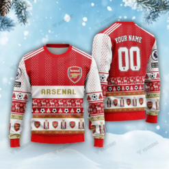 Arsenal FC Christmas 3D Ugly Sweaters Xmas VLZ 07