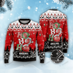 Arsenal FC Christmas 3D Ugly Sweaters Xmas VLZ 09