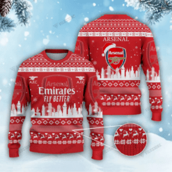 Arsenal FC Christmas 3D Ugly Sweaters Xmas VLZ 10