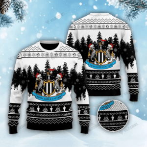 For Kids - Newcastle United FC Christmas 3D Ugly Sweater Xmas 01