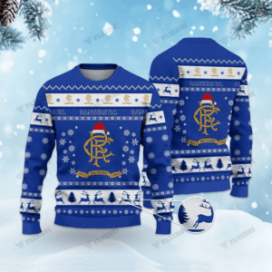 Rangers FC Christmas 3D Ugly Sweaters Xmas VLZ 05