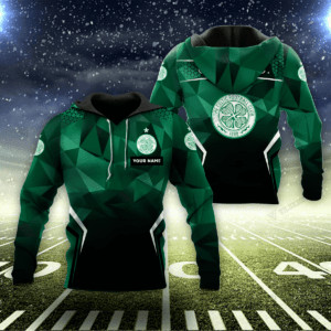 Celtic FC Custom Name 3D Xmas Full Printing Set 07 ( Hoodie, Zip Hoodie, Short, Hawaii,...) - LH