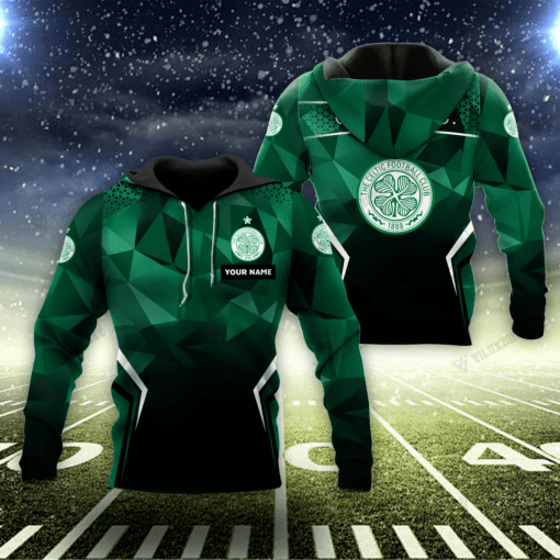 Celtic FC Custom Name 3D Xmas Full Printing Set 07 ( Hoodie, Zip Hoodie, Short, Hawaii,...) - LH