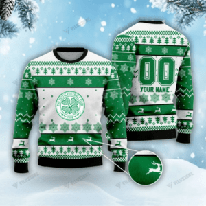 Celtic FC Christmas 3D Ugly Sweater Xmas VLZ 03