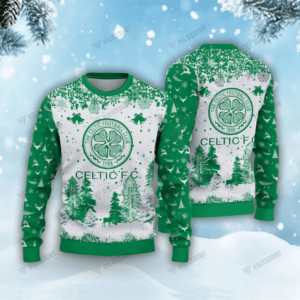 Celtic FC Christmas 3D Ugly Sweater Xmas VLZ 04