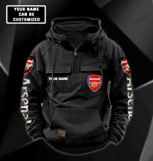Arsenal F.C. Cargo Hoodie PM314 - LH - Image 3